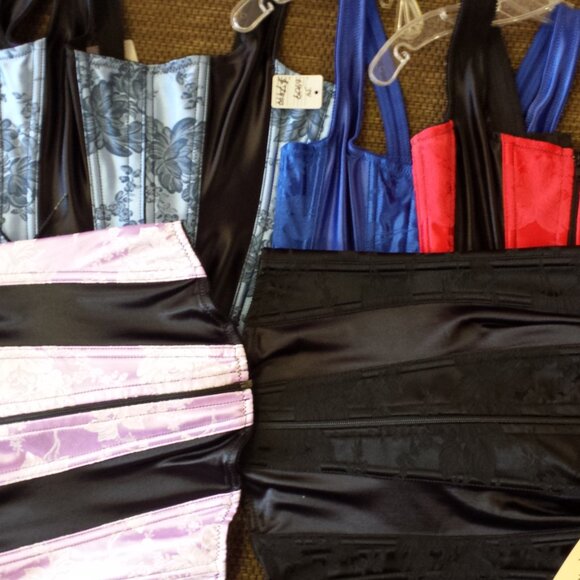 NWT Black Silk Equestrian Victorian Corset Bustle Skirt SMALL - Picture 16 of 16